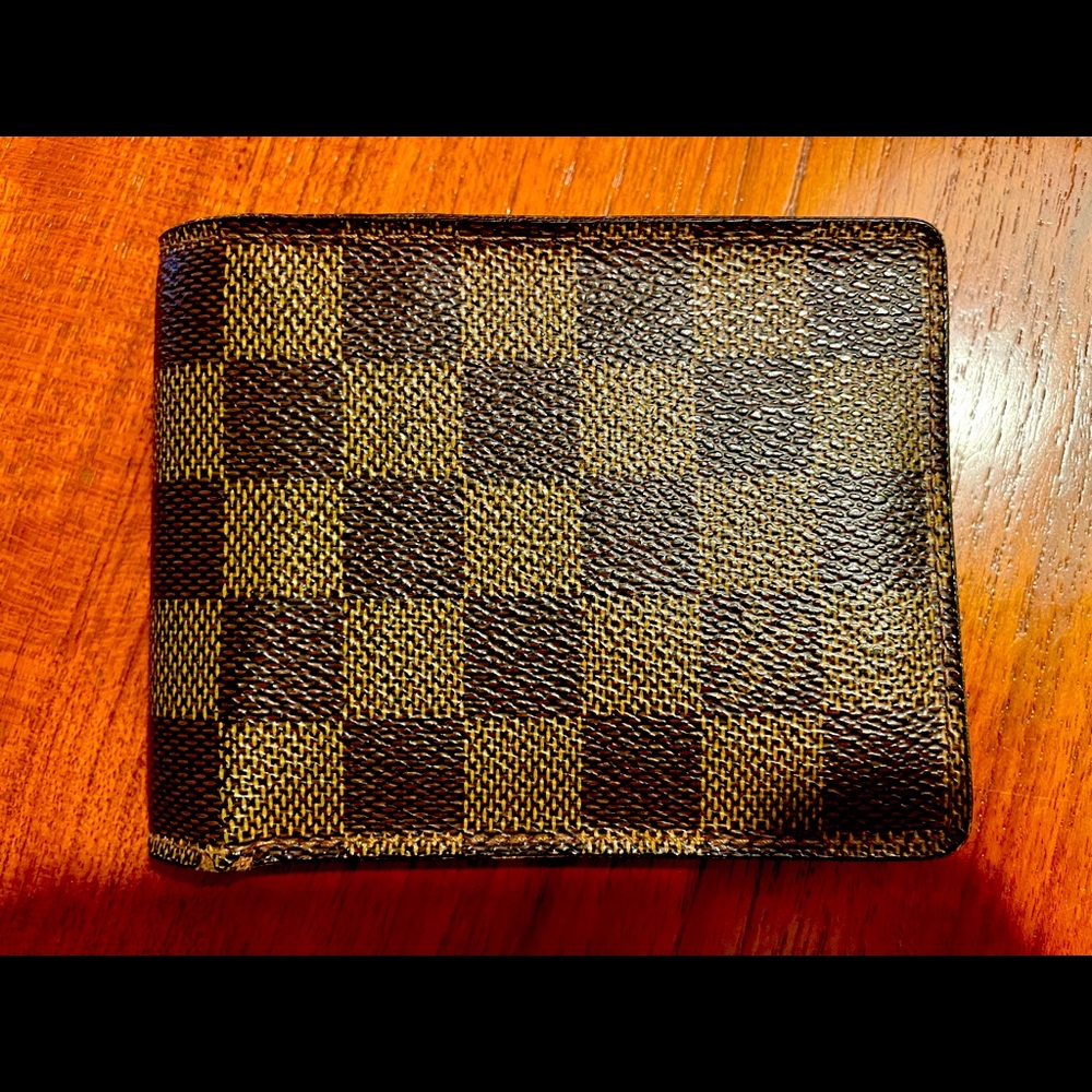 LOUIS VUITTON Portefeiulle Multiple wallet N62663 Damier graphite canvas Used LV